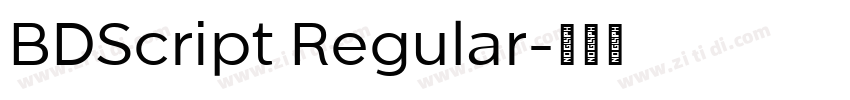 BDScript Regular字体转换